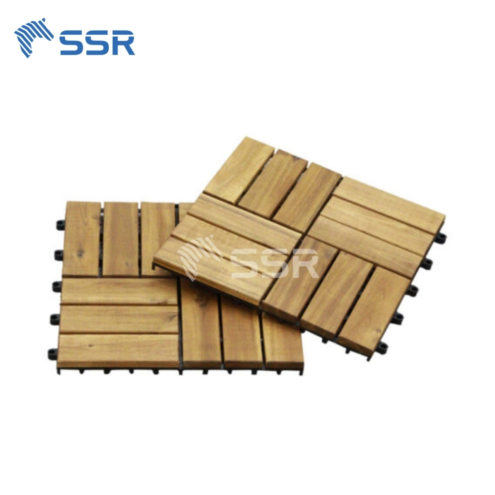 natural 12-slat decking tile