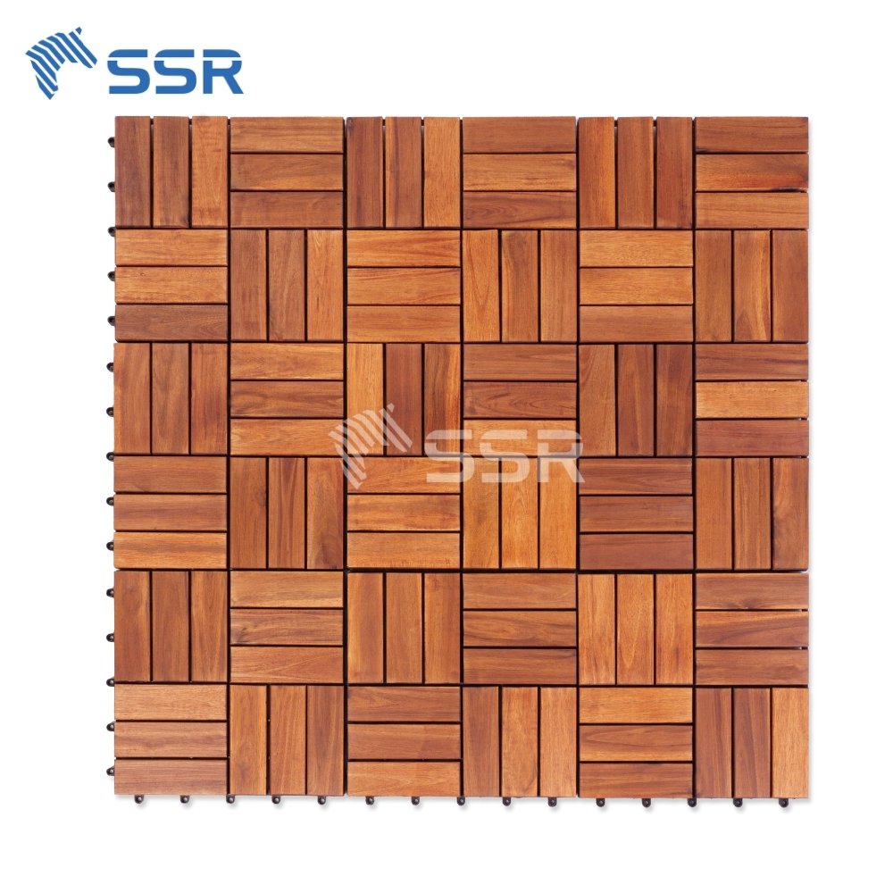 Golden 12 - Slat Decking Tiles