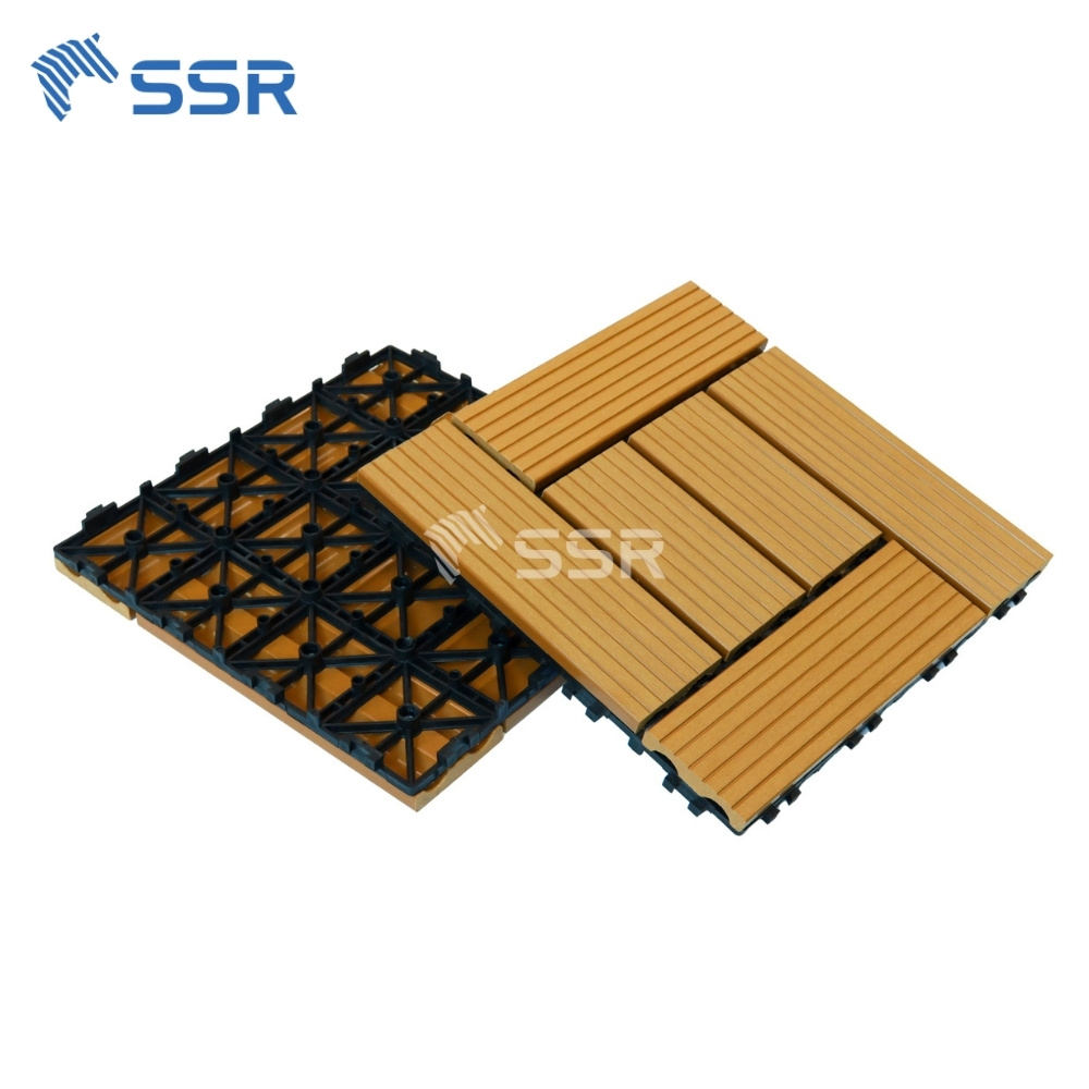 6 Slats Composite Decking Tiles