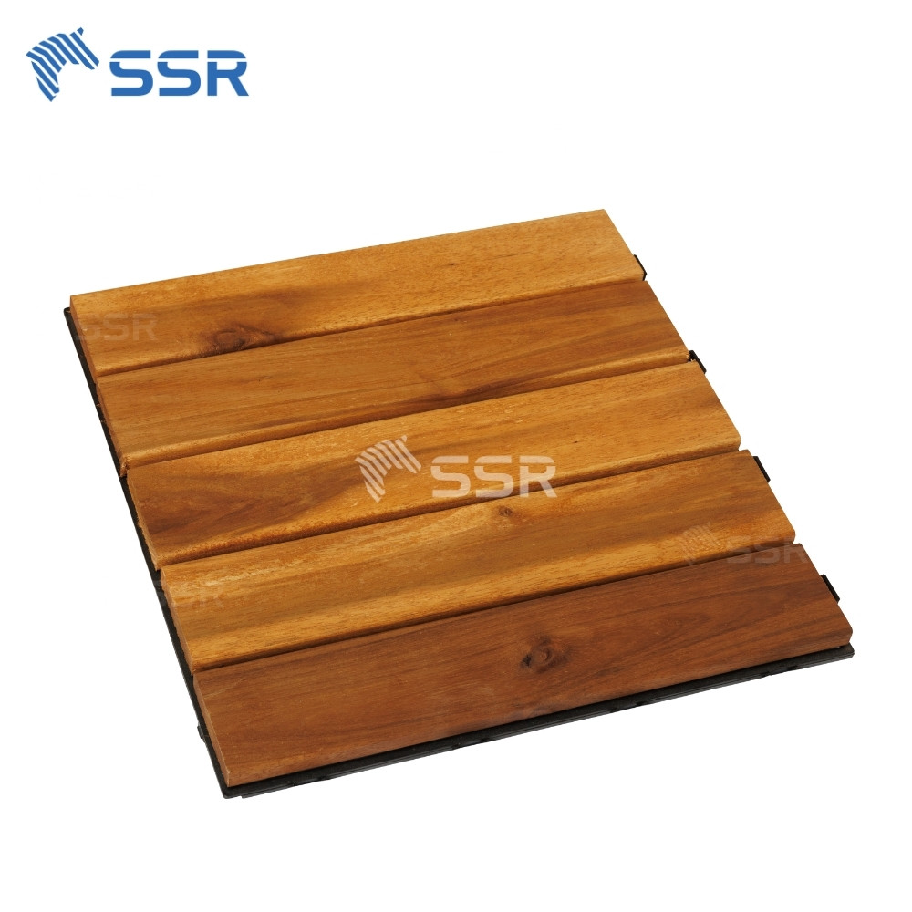 5 slats acacia wood decking tiles main