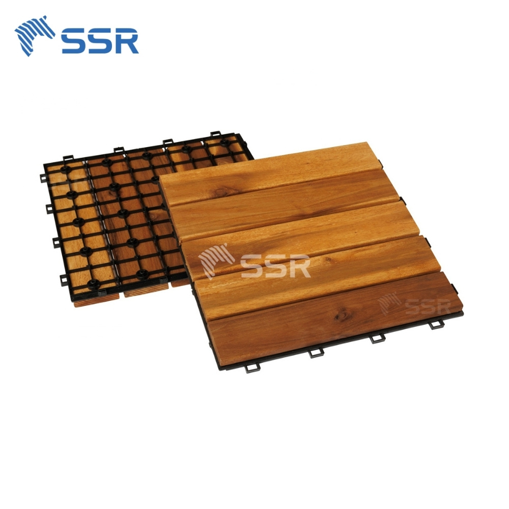 5 slats acacia wood decking tiles main